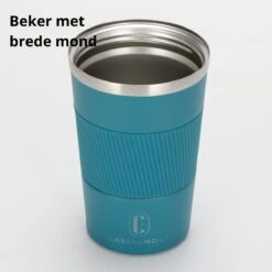 Castagnola Design RVS Koffiebeker To Go - Blauw - 380ml - Thermosbeker - Theebeker -Bestek Winkel 1200x1200 250