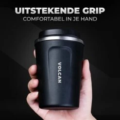 Volcan RVS Koffiebeker To Go - Thermosbeker - Theebeker - Coffee - Zwart -Bestek Winkel 1200x1200 27