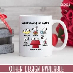 What Makes Snoopy Mok - Peanuts - Grappige Cadeautjes - Valentijn Cadeautje Voor Hem - Valentijn Cadeautje Voor Haar - Moederdag Cadeau - Valentijdag Cadeau - Cadeau Voor Vrouw - Mokken En Bekers - Cadeau Voor Moeder - Mama Cadeau - Koffiemok -Bestek Winkel 1200x1200 320