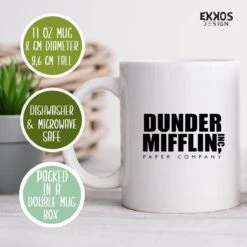 Dunder Mifflin Mok - The Office Merchandise - Michael Scoot - Koffiemok - Grappige Cadeaus - Kado Man - Cadeau Voor Man - Mokken En Bekers - Verjaardag Cadeau - Koffiekopjes - Mok Met Tekst - Collega Kado -Bestek Winkel 1200x1200 385