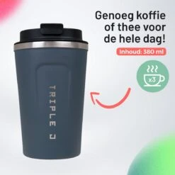 Triple J® Koffiebeker To Go - Thermosbeker - BPA & Lekvrij - 380ml - Blauw 10 Triple J® Koffiebeker To Go - Thermosbeker - BPA & Lekvrij - 380ml - Blauw -Bestek Winkel 1200x1200 39
