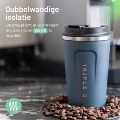Triple J® Koffiebeker To Go - Thermosbeker - BPA & Lekvrij - 380ml - Blauw 12 Triple J® Koffiebeker To Go - Thermosbeker - BPA & Lekvrij - 380ml - Blauw -Bestek Winkel 1200x1200 41