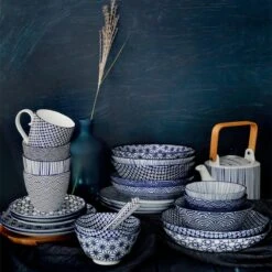 Tokyo Design Studio - Nippon Blue - Set Van 4 Mokken 380 Ml - Verpakt In Luxe Geschenkdoos -Bestek Winkel 1200x1200 412