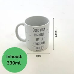 Merkloos Afscheidsmok | Afscheid Collega | Koffiemok | Mok 300 Ml | Mok | Keramische Mok -Bestek Winkel 1200x1200 419