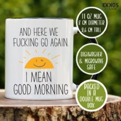 Goodmorning Mok - Mok Met Tekst - Grappige Mok - Verjaardag Cadeau - Cadeau Voor Man - Cadeau Voor Vrouw - Cadeau Voor Haar - Cadeau Voor Hem - Grappige Cadeau - Thee Glazen - Valentijn Cadeautjes - Koffiekopjes -Bestek Winkel 1200x1200 453