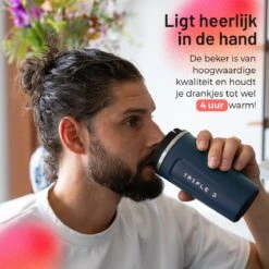 Triple J® Koffiebeker To Go - Thermosbeker - BPA & Lekvrij - 510ml - Blauw -Bestek Winkel 1200x1200 49