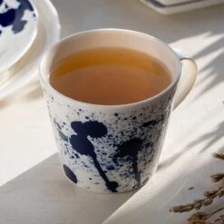 Royal Doulton Pacific - 6x Mok / Beker - Porselein - Wit / Blauw - 450 Ml - Set Van 6 Mokken -Bestek Winkel 1200x1200 507