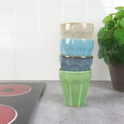 Orange85 Cappuccino Mokken - 4 Stuks - 250 Ml - Porselein - Hittebestendig - Keuken - Accessoires - Cappuccino Glazen - Cappuccino Kopjes - Latte Macchiato Glazen -Bestek Winkel 1200x1200 516