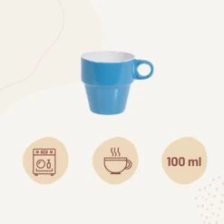 Orange85 Koffiekopjes - Met Houder - Set Van 6 - Gekleurd - 300 Ml - Keramiek -Bestek Winkel 1200x1200 541