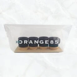Orange85 Espresso Kopjes - Zwart - Set Van 4 - Met Bamboe Onderzetter - Met Oor - Koffiekopjes -Bestek Winkel 1200x1200 578