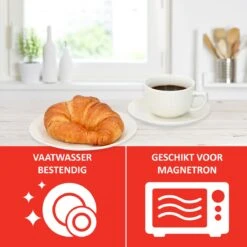 Alpina Tafelservies - Serviesset 40-delig - 8 Persoons - Vaatwasserbestendig - Geschikt Voor Magnetron - Wit -Bestek Winkel 1200x1200 617