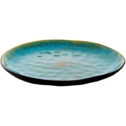 Palmer Serviesset Lotus Stoneware 6-persoons 24-delig Zwart Turquoise -Bestek Winkel 1200x1200 633