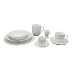 4goodz Porseleinen Servies 6 Persoons 50-delig - Startset - Wit -Bestek Winkel 1200x1200 659