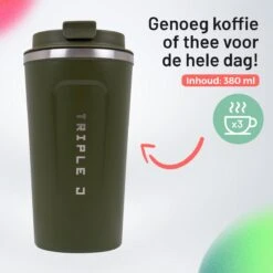 Triple J® Koffiebeker To Go - Thermosbeker - BPA & Lekvrij - 510ml - Groen 15 Triple J® Koffiebeker To Go - Thermosbeker - BPA & Lekvrij - 510ml - Groen -Bestek Winkel 1200x1200 72