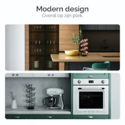 Goliving Eierrek - Eierhouder - Eiermand - Eieren Bewaren - Draaibaar - Ruimtebesparend - RVS - Zwart -Bestek Winkel 1200x1200 766