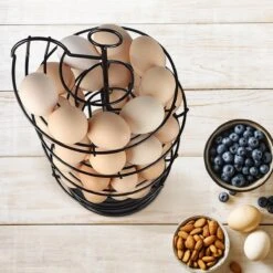 Eiermand – Eierrek – Eierhouder – Eieren – Zwart - Pasen - Tot 40 Eieren - 360° - BAULK® -Bestek Winkel 1200x1200 797