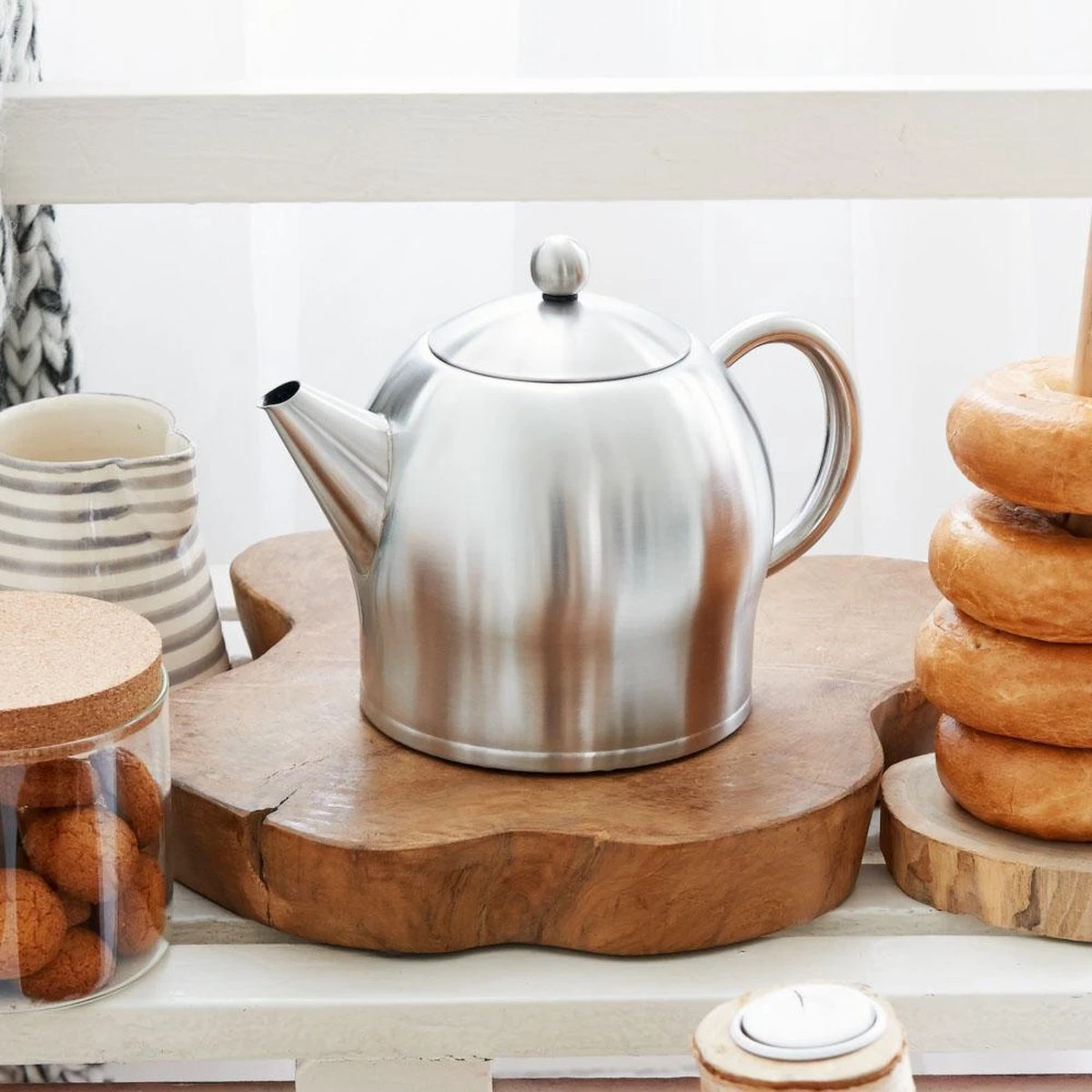 Bredemeijer - Theepot Minuet Santhee 1,4L Mat Dubbelwandig 10 Bredemeijer - Theepot Minuet Santhee 1,4L Mat Dubbelwandig - Afbeelding 10