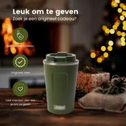 LaCardia Koffiebeker To Go Premium Groen – Thermosbeker – Theebeker – 380ML – Herbruikbaar -Bestek Winkel 1200x1200 83