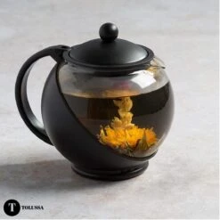 Tolussa Premium Theepot Glas Met Filter - 1.25L - Zwart - Isolerend - Lekt Niet -Bestek Winkel 1200x1200 836