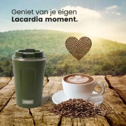 LaCardia Koffiebeker To Go Premium Groen – Thermosbeker – Theebeker – 380ML – Herbruikbaar -Bestek Winkel 1200x1200 84