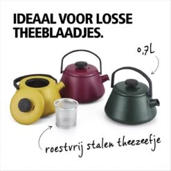 BRABANTIA T-TIME Donkergroene Theepot - Gietijzer - 0,7 L - Inclusief Zeefje -Bestek Winkel 1200x1200 843
