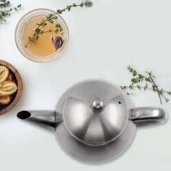 Vaja Valerie - Theepot Met Filter - Dubbelwandig - RVS - 1.2L -Bestek Winkel 1200x1200 875