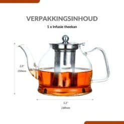 SensaHome - Infuser Theekan/Theepot - Transparant - Glas -Bestek Winkel 1200x1200 893