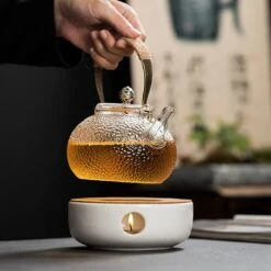 ConBlom Keramische Theepot, Warmer, Theewarmer, Koffiewarmer, Stoofje, Met Kurk-stoofje, Theepot Basis, Theefornuis, Melkwarmer Voor Thuis, Café, Theemelk (zonder Kaars En Theepot) -Bestek Winkel 1200x1200 907