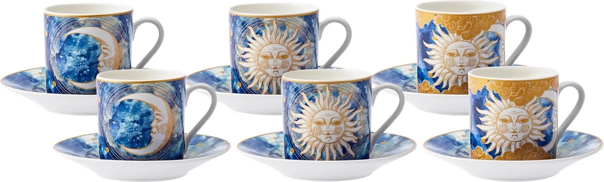 Karaca - Astrologisch Coffee Cup Set Voor 6 - Romantische Koffieliefhebbers - Espresso Mokken Set - Espresso Mok - Turkse Koffie - Valentijn Cadeau - Gift Box 7 Karaca - Astrologisch Coffee Cup Set Voor 6 - Romantische Koffieliefhebbers - Espresso Mokken Set - Espresso Mok - Turkse Koffie - Valentijn Cadeau - Gift Box - Afbeelding 7
