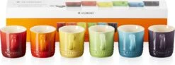 Le Creuset Espresso Kopjes Rainbow 100 Ml - 6 Stuks -Bestek Winkel 1200x449