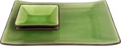 Sushi Servies Set 2 Personen | Groen | Luxe Sushi Servies | Handgemaakt | Sushi Bord En Schaaltjes | 2 Paar Chopsticks | Japanse Kwaliteit | Kirin Gumi Fine Collection | Keramiek | Vaatwasser Bestendig | 5-delig -Bestek Winkel 1200x462