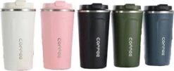 Koffiebeker To Go | Lekvrije Thermosbeker | Thermosfles | RVS Reisbeker | Dubbelwandige Travel Mug | 380 Ml | Blauw -Bestek Winkel 1200x492