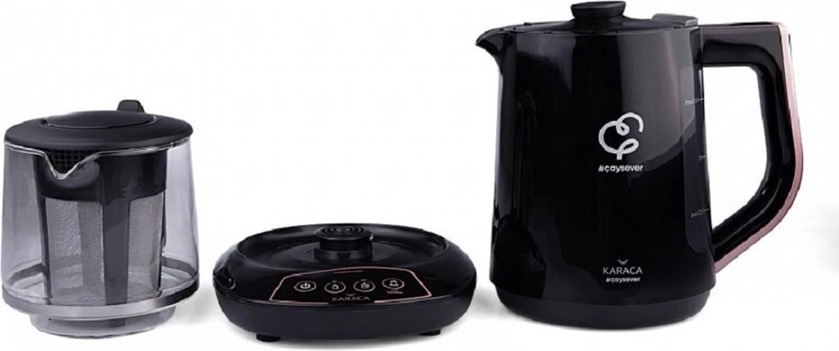 Karaca Caysever Caydanlik - Turkse Theepot Elektrisch - Theepot Kan Praten 4 Karaca Caysever Caydanlik - Turkse Theepot Elektrisch - Theepot Kan Praten - Afbeelding 4
