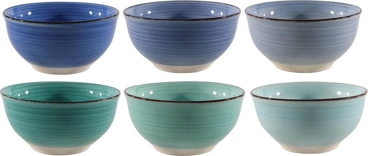 Studio Tavola Kleine Kommen Ocean Blue ø 12 Cm - 6 Stuks 5 Studio Tavola Kleine Kommen Ocean Blue ø 12 Cm - 6 Stuks - Afbeelding 5