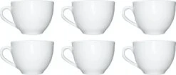 Merkloos Koffie Kopjes – Koffiekopjes – Koffiemokken – Cappuccino – Set Van 6 – Porselein – 250 Ml – Wit 9 Merkloos Koffie Kopjes – Koffiekopjes – Koffiemokken – Cappuccino – Set Van 6 – Porselein – 250 Ml – Wit -Bestek Winkel 1200x511