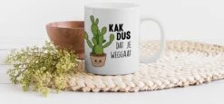 Mok - Koffiemok - Spreuken - Quote - 'Kak Dus Dat Je Weggaat' - Baan - Mokken - 350 ML - Beker - Koffiemokken - Theemok - Mok Met Tekst 8 Mok - Koffiemok - Spreuken - Quote - 'Kak Dus Dat Je Weggaat' - Baan - Mokken - 350 ML - Beker - Koffiemokken - Theemok - Mok Met Tekst -Bestek Winkel 1200x557