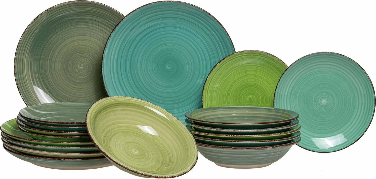 Imperial Kitchen Serviesset Green 18-delig 5 Imperial Kitchen Serviesset Green 18-delig - Afbeelding 5