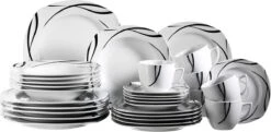 Merkloos 30-delige Combiset Voor 6 Personen