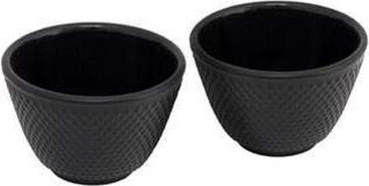 Bredemeijer - Kopjes Jang Gietijzer Zwart Set Van 2 2 Bredemeijer - Kopjes Jang Gietijzer Zwart Set Van 2 - Afbeelding 2
