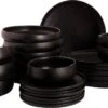 Maastricht Porselein Serviesset Universe Porselein 6-persoons 24-delig Zwart
