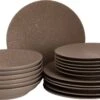 Palmer Bordenset Cubical Stoneware 6-persoons 18-delig Grijs
