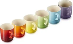 Le Creuset Set Van 6 Koffiebekers 200 Ml Regenboog Kleuren -Bestek Winkel 1200x735