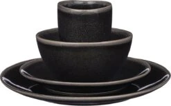 Mica Decorations Tabo Serviesset 4 Persoons - Zwart -Bestek Winkel 1200x746 2