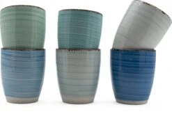 Koffiekopjes - Set Van 6 - 160ML - Allen Unieke Kleur - Koffiemok - Espresso Mok - Ocean Blue -Bestek Winkel 1200x797