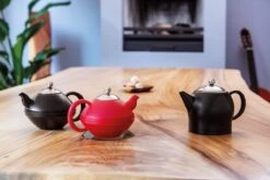 Bredemeijer - Theepot Minuet Santhee 1,4L Mat Zwart - Dubbelwandig -Bestek Winkel 1200x800 160