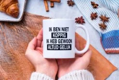Mok Met Tekst: Ik Ben Niet Koppig. Ik Heb Gewoon Altijd Gelijk | Grappige Mok | Grappige Cadeaus -Bestek Winkel 1200x800 24