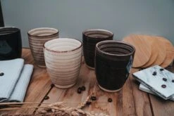 Koffiekopjes - Industrieel Grijs - Koffiebeker - Unieke Kleuren - Set Van 12 Kopjes (ook Los Verkrijgbaar) - 160ML En 340ML - Porselein - Hip En Trendy -Bestek Winkel 1200x800 47