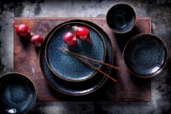 Palmer Serviesset Eccentric Stoneware 6-persoons 24-delig Blauw -Bestek Winkel 1200x800 70