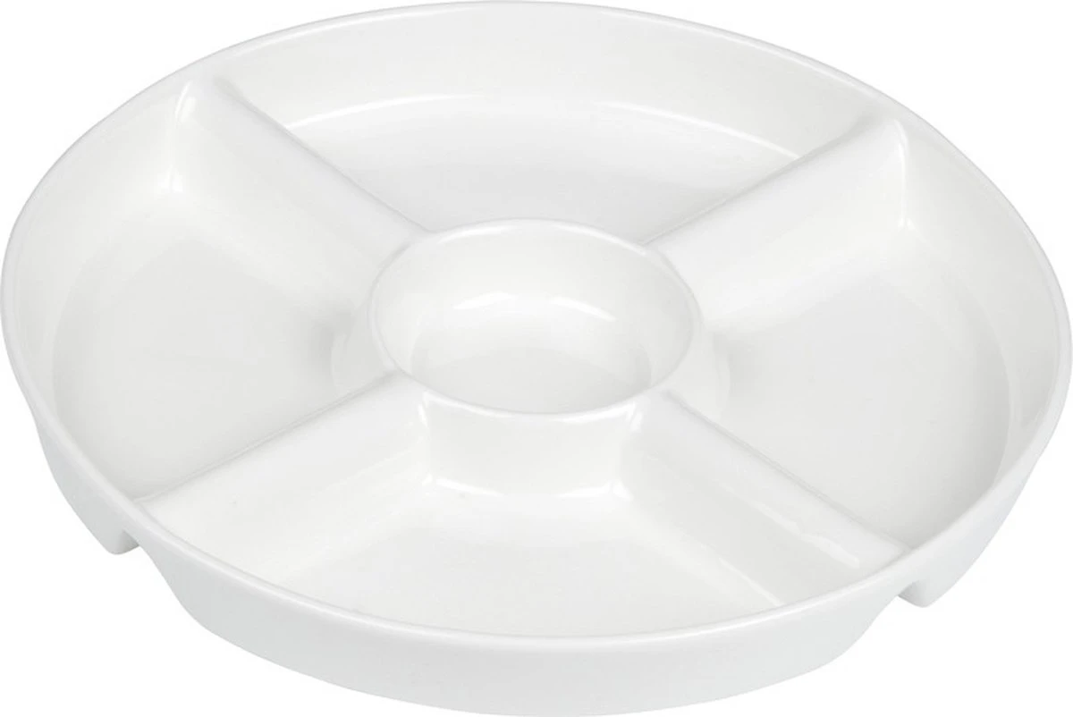 Snack/borrelschaal 5-vaks 23 Cm - Keukenbenodigdheden - Serveer Schaal Met 5 Vakken - Snacks/hapjes Serveren 1 Snack/borrelschaal 5-vaks 23 Cm - Keukenbenodigdheden - Serveer Schaal Met 5 Vakken - Snacks/hapjes Serveren