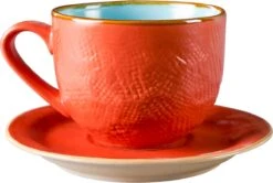 Vivi Oggi - Koffiekopjes Set Van 6 - Ø 9cm - Cappuccino - Kop En Schotel - 150 Ml - Italië -Bestek Winkel 1200x805 1